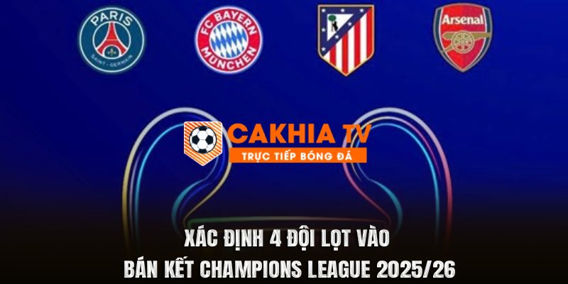 Xác Định 4 Đội Lọt Vào Bán Kết Champions League 2025/26